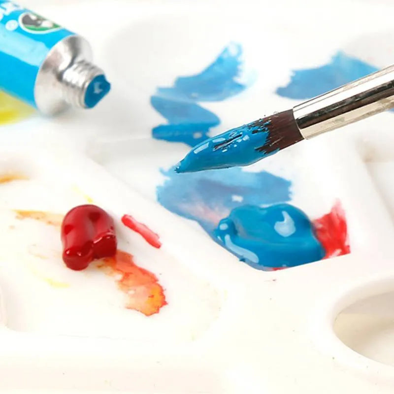 Gouache paint set showing tubes in a box, available in 12, 18 or 24 colour options