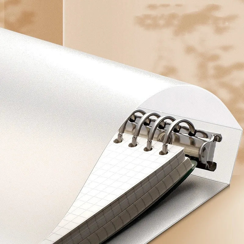 B5 loose-leaf detachable notebook with hard cover, 60 sheets, Daolin paper, colour pages, horizontal line ruling, Peace and Joy theme