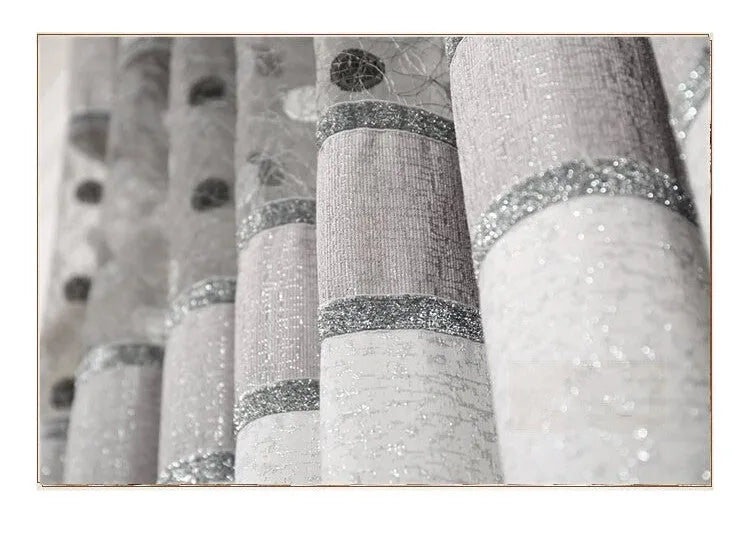 Single blackout curtain panel showing choice of hook and ring header styles on a rail.