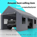 Portable storage canopy sunshade with steel frame and 3m x 6m PE tarpaulin for outdoor stall