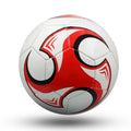 PVC football in multiple colours and designs, shown in sizes 3, 4, and 5 for training and matches