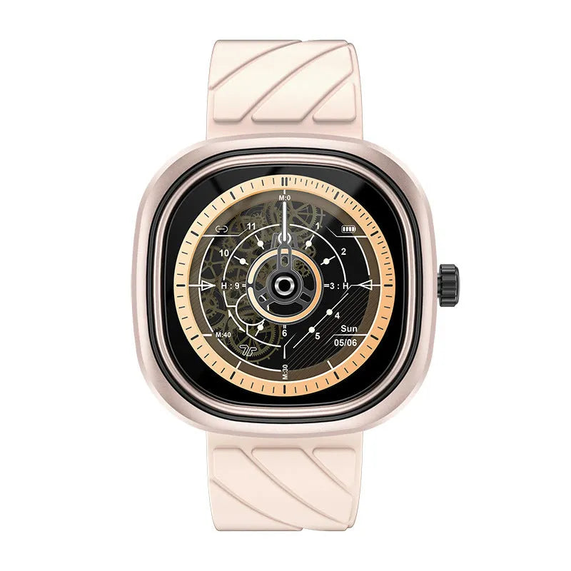 Smart bracelet sports watch with touchscreen display and silicone wristband in three colour options