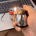 Creative novelty lighter set made of aluminium alloy with vice hammer and fire extinguisher designs for boyfriend gift