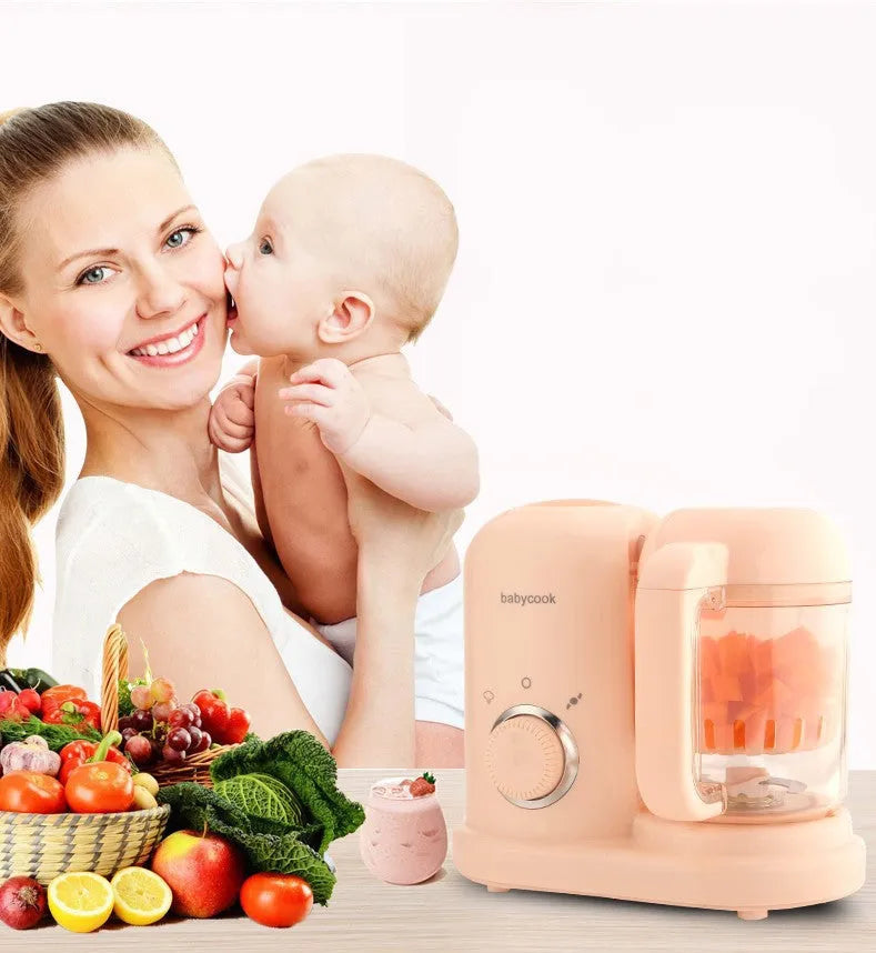Green baby food processor steamer and blender with 10 litre capacity