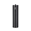 Black aluminium alloy portable charging handle with 6800mAh battery capacity, showing carry handle and compact 12.5cm by 3.2cm size.