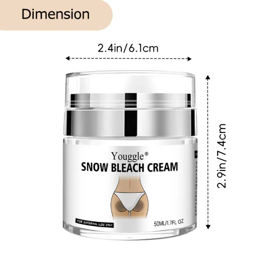 Undream Strong Whitening Body Care Cream 50ml tube for face and body bikini area bleach remover