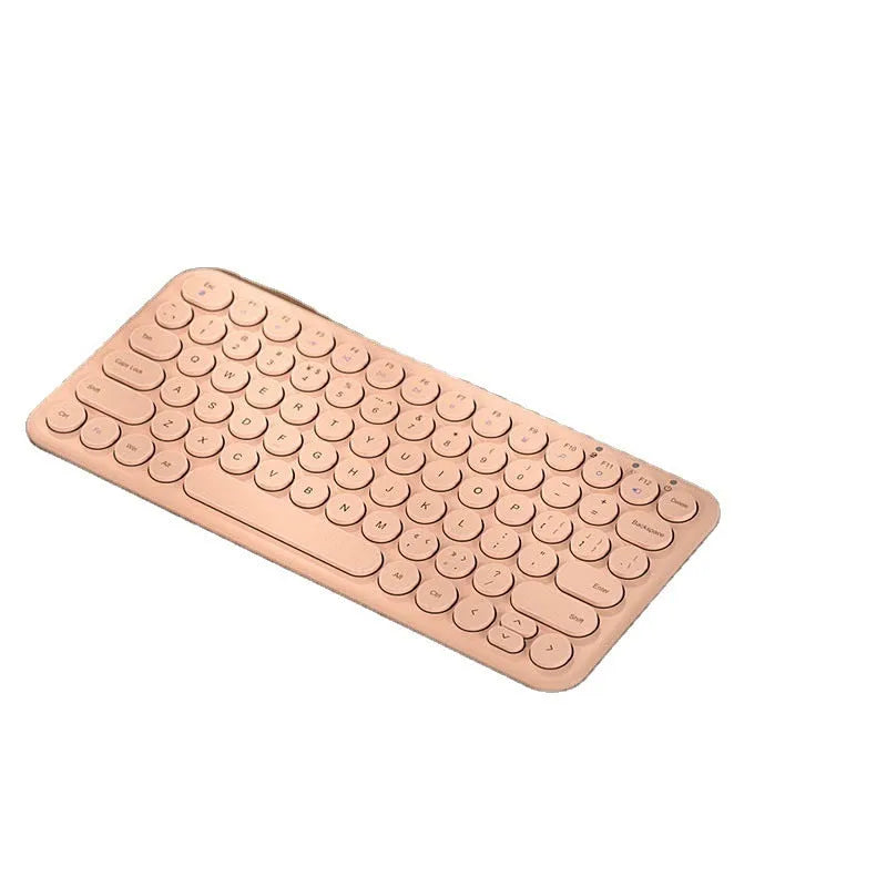 Ultra-thin wireless keyboard and mouse set in white, black or pink colour options