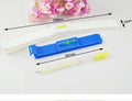 ABS plastic bang trimmer ruler haircut splint in blue and pink colour options for fringe cutting