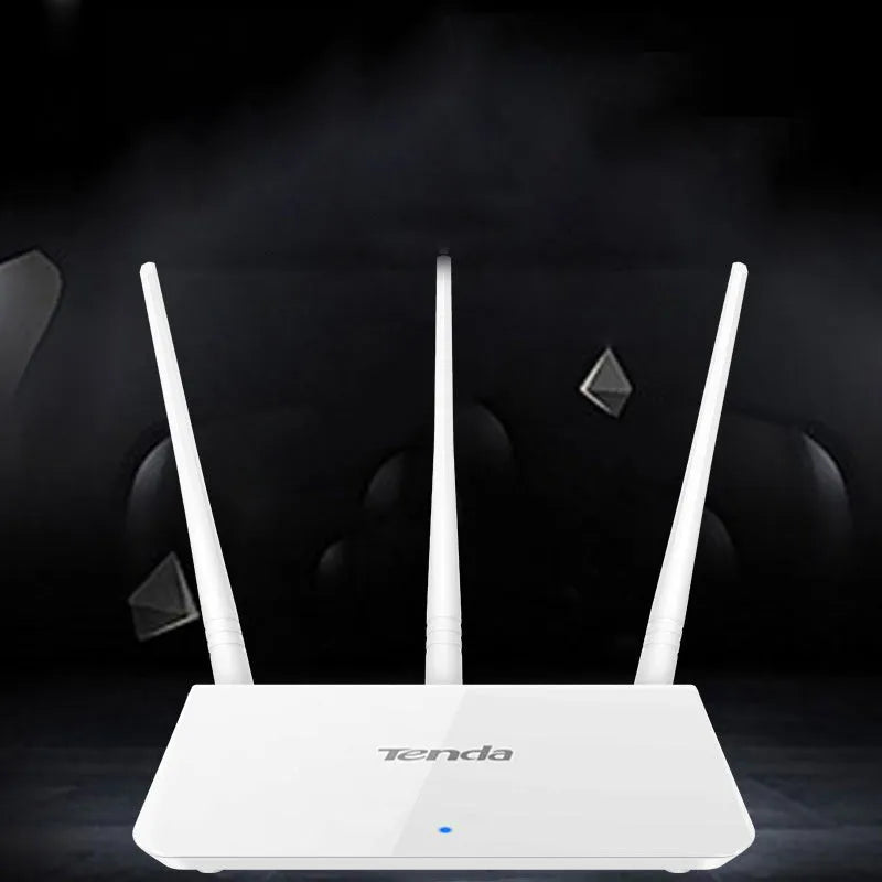 White wireless router with dual-band 2.4G and 5G support for broadband connections