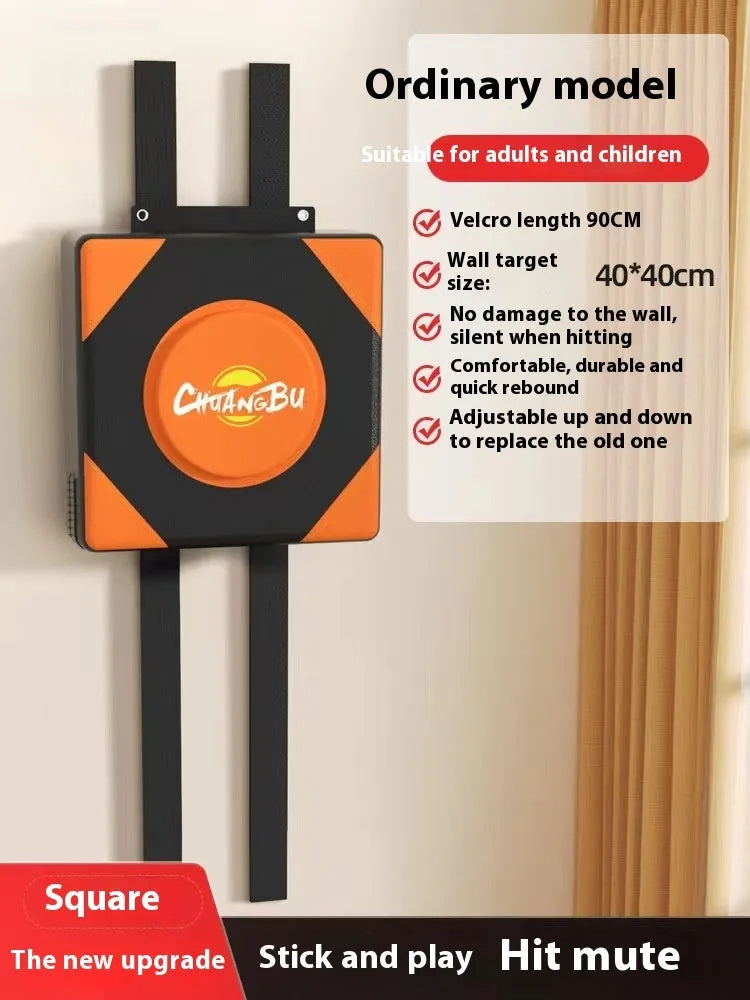 Wall-mounted boxing sandbag target hanging for home training with PU leather construction