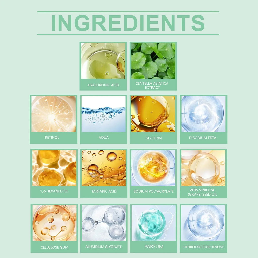 Retinol and hyaluronic acid hydrating facial sheet mask, single or 4-pack.