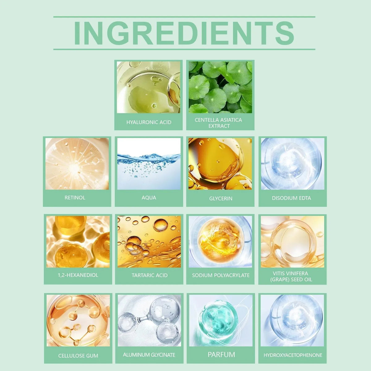 Retinol and hyaluronic acid hydrating facial sheet mask, single or 4-pack.