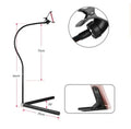 Universal mobile phone bed bracket holder in black or white for hands-free bedside viewing