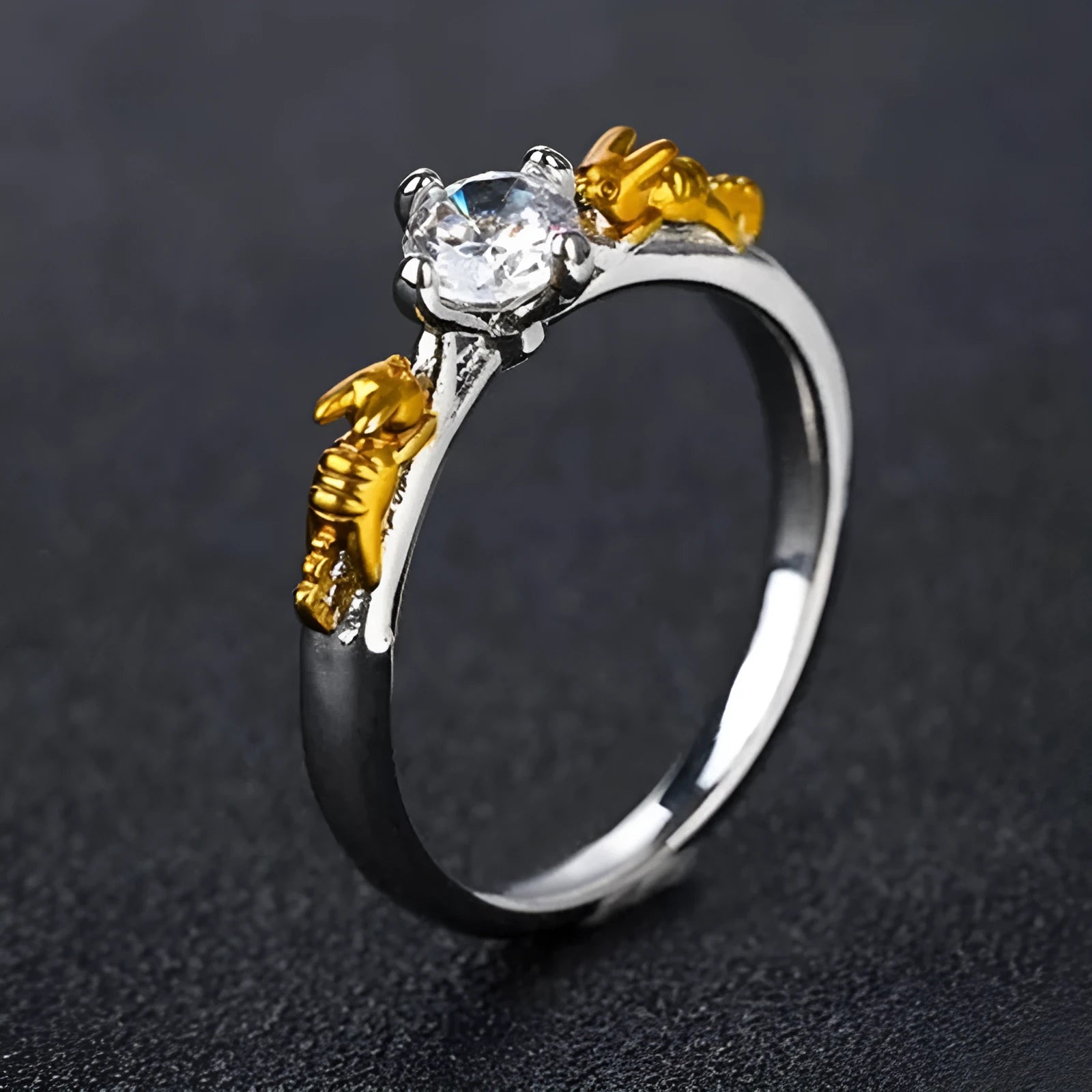 Black gold copper crown ring for cosplay jewellery in multiple sizes