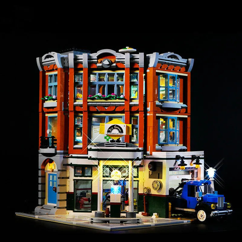 MOC modified LED lighting accessories kit for building brick models with plastic components