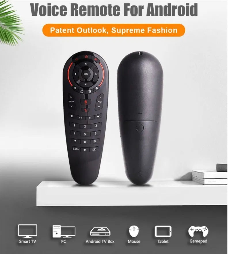 G30 wireless keyboard remote control with air mouse functionality and nano USB receiver
