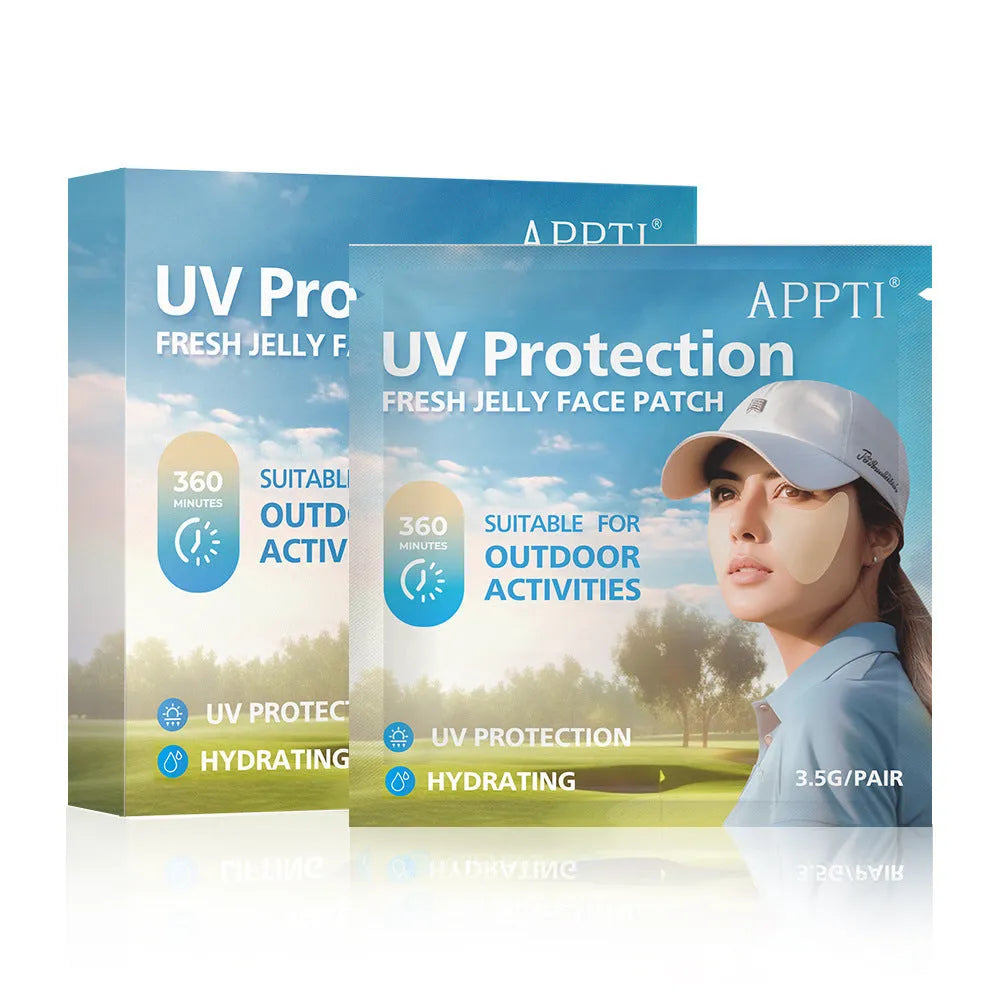 UV protection outdoor sports eye mask sunscreen in packaging showing 5ml pairs