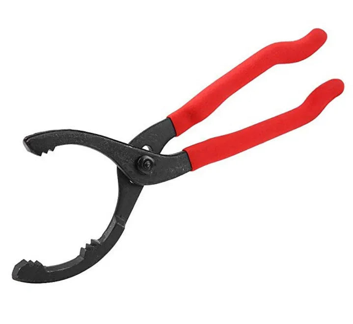12 inch red filter wrench made from high carbon steel for oil filter removal