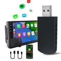Compact ABS PC wireless CarPlay adapter module measuring 40x20x12mm for 2017+ vehicles