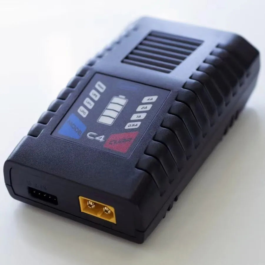 ToolkitRC New C4 50W 4A black UAV balance charger for LiPo LiHv LiFe batteries