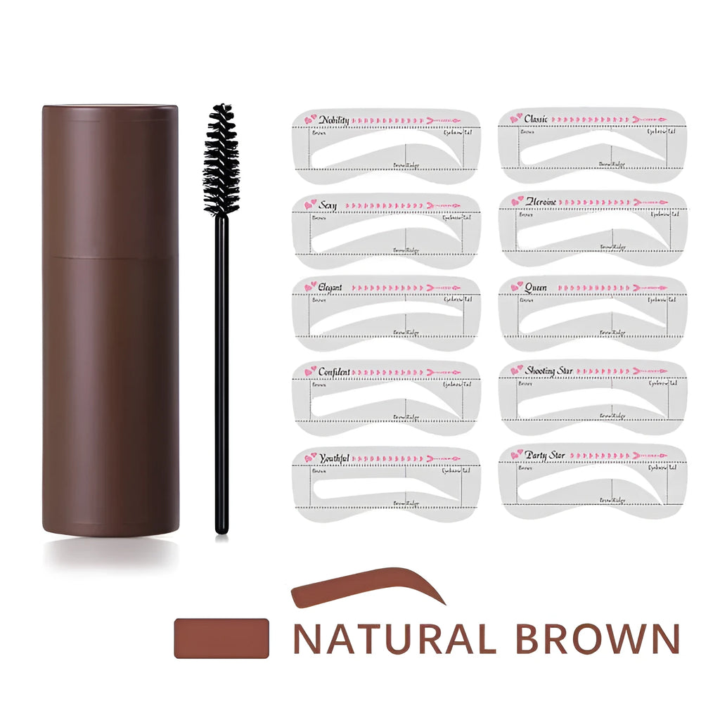 Hairline trimming and eyebrow powder in three natural brown shades for cosmetic hair fill