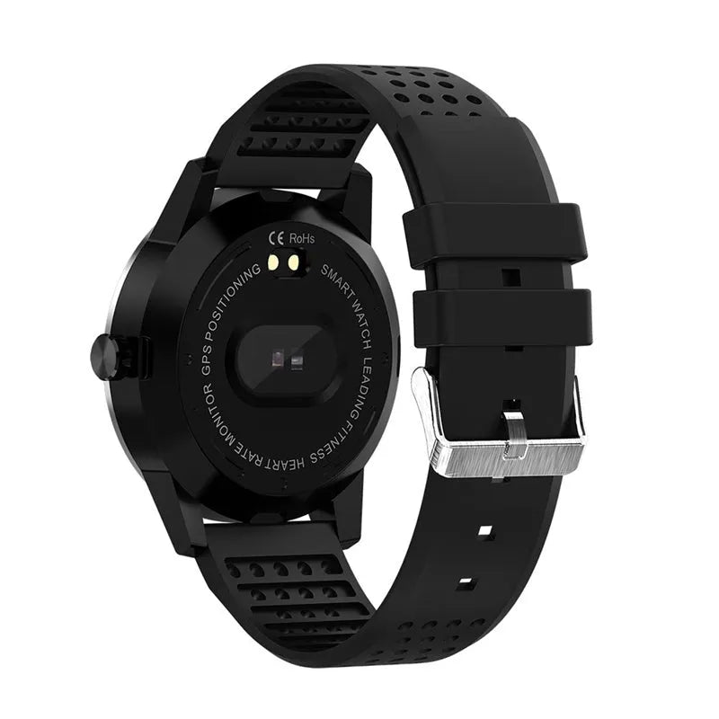 T2 smart bracelet with colour screen showing fitness stats on wrist