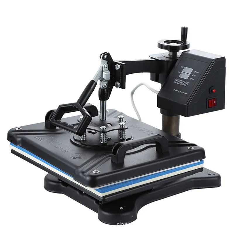 Black thermal transfer machine for T-shirt printing with 1250W motor