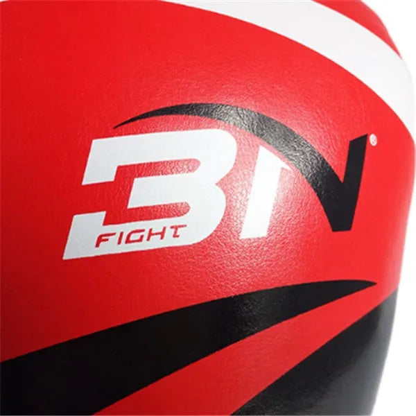 PU boxing gloves in red, blue, white, pink, and orange for training and sparring