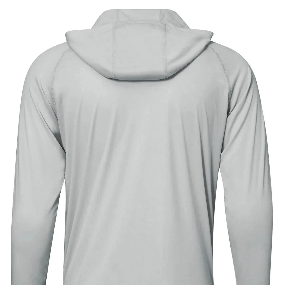 Long sleeve hooded outdoor top for UV protection during fishing and hiking, shown in a solid colour.