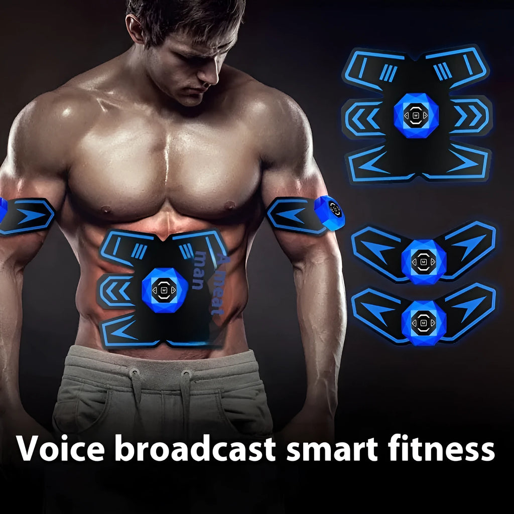 Eight-piece abdominal muscle waist reduction massage patch set in various styles with PU leather and silicone construction