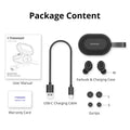 Tronsmart Spunky Beat black wireless Bluetooth earphones with in-ear design and touch controls
