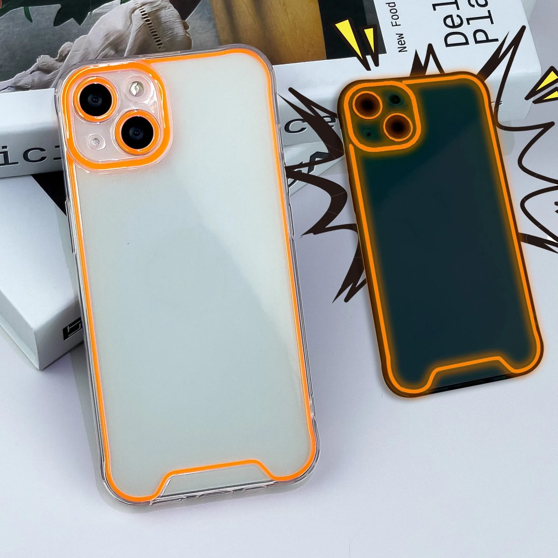 Glow in the dark Christmas phone case for iPhone in multiple colours with soft shell TPU construction