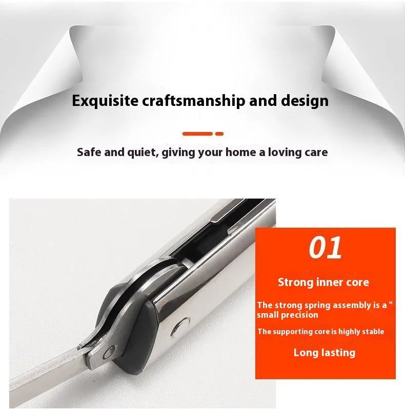 Cold rolled steel support rod with spring mechanism for tatami cabinet flap-up doors