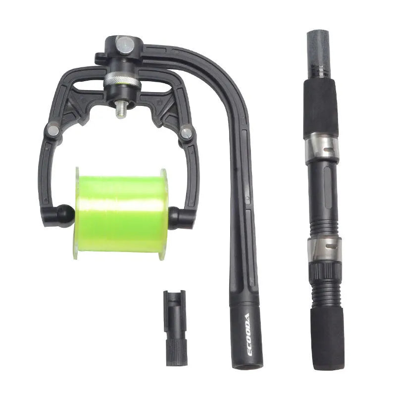 Stream Fishing Pole ABS Engineering Plastics Rod 300g Weight 30 x 21.5cm Pack Size Black Colour Multifunctional Use River Stream Fishing Gear