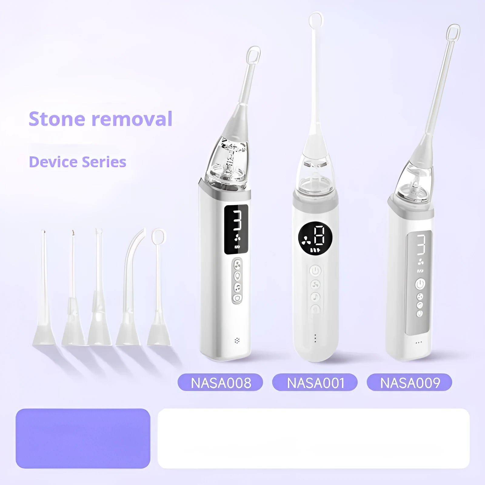 Cross-border tonsillar extractor oral cleaning tool in milky white for dental stone removal