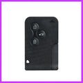Black button smart remote key fob for Renault Megana with three buttons and screen printing card buckle option
