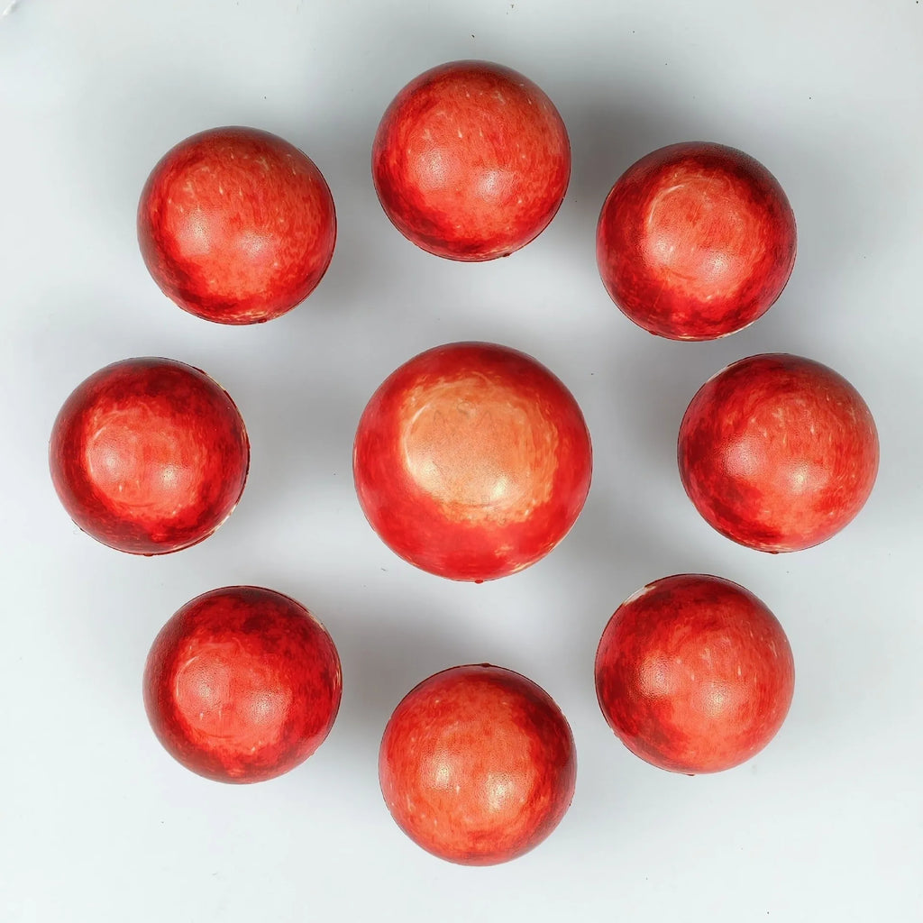 Set of eight solar system planet stress balls plus moon and sun in soft PU foam on white background