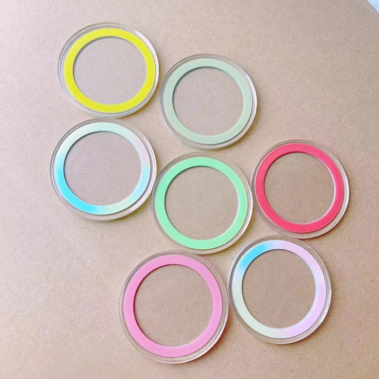 Pure black epoxy resin magnetic suction cup phone bracket with magnetic ring for car or desk mounting