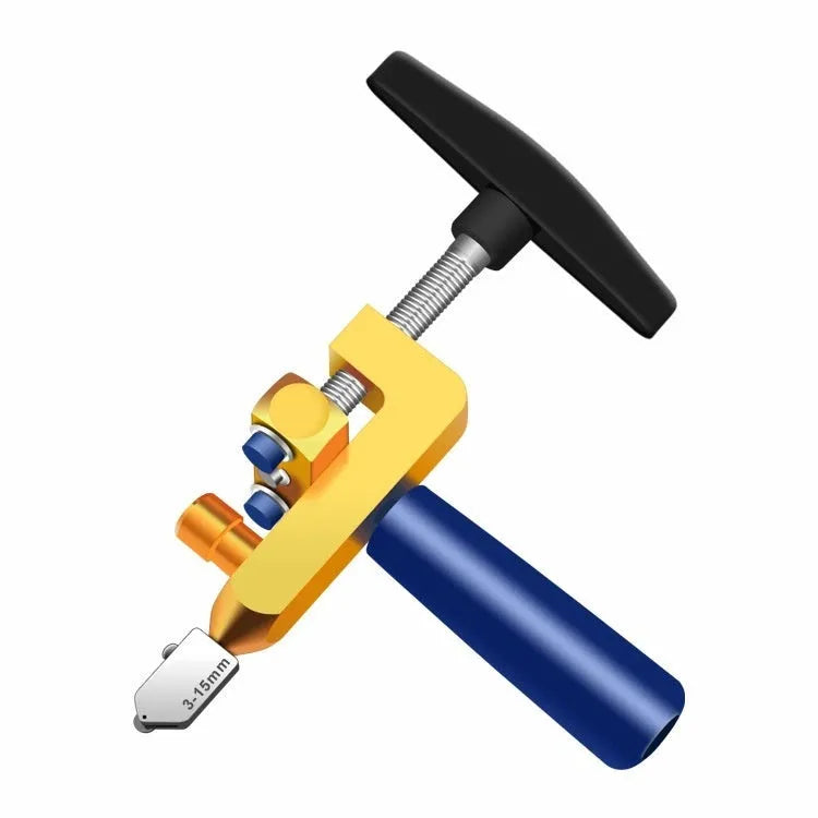 2-in-1 roller glass cutter gold knife luxury suit with hard alloy wheel for cutting glass and ceramic tiles