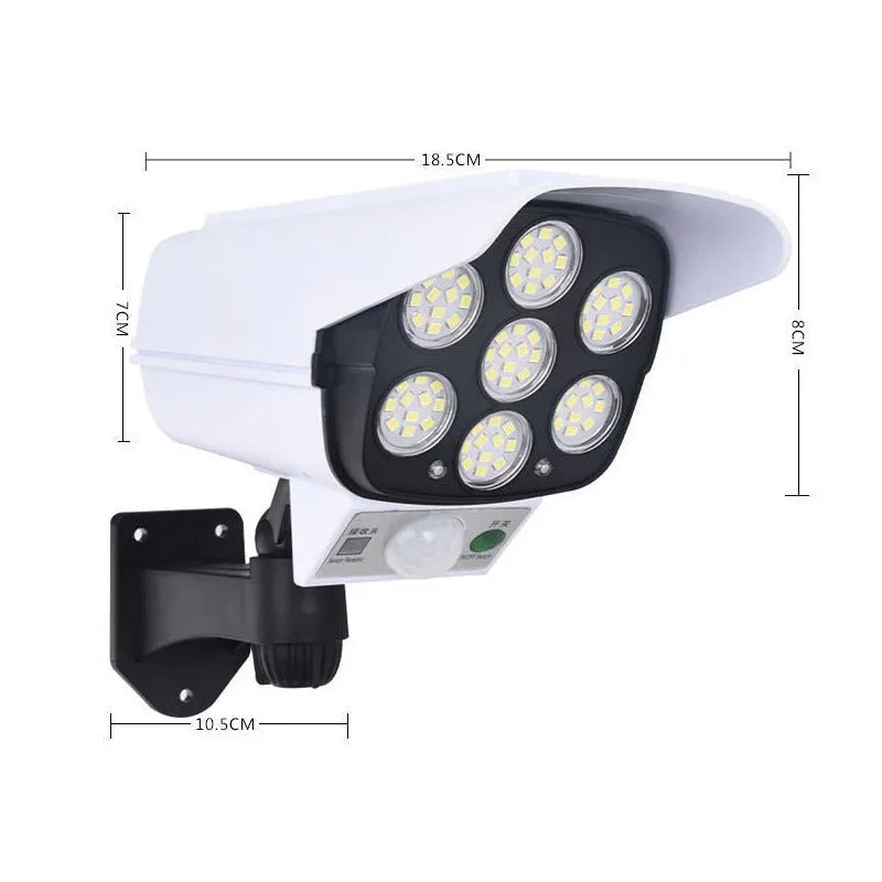 Waterproof solar simulation monitor lamp for outdoor courtyard and road lighting applications