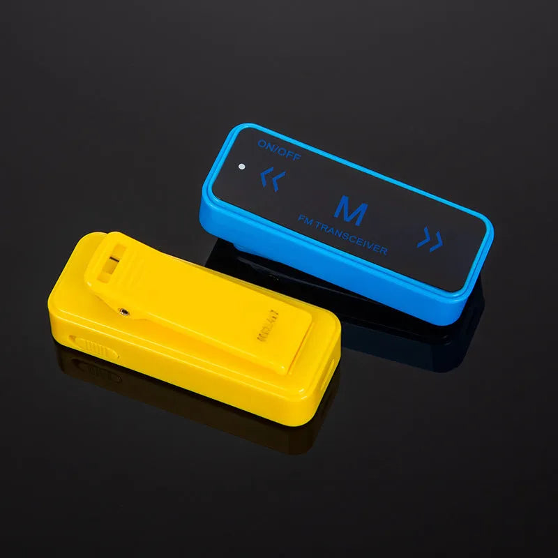 Mini ear-hook walkie-talkie with UHF 400-480MHz, USB lithium battery, earphones and ear straps for salon and home use