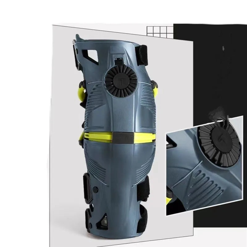 Gray black riding anti-collision knight equipment made from high strength PA synthetic material with size options S to XXL