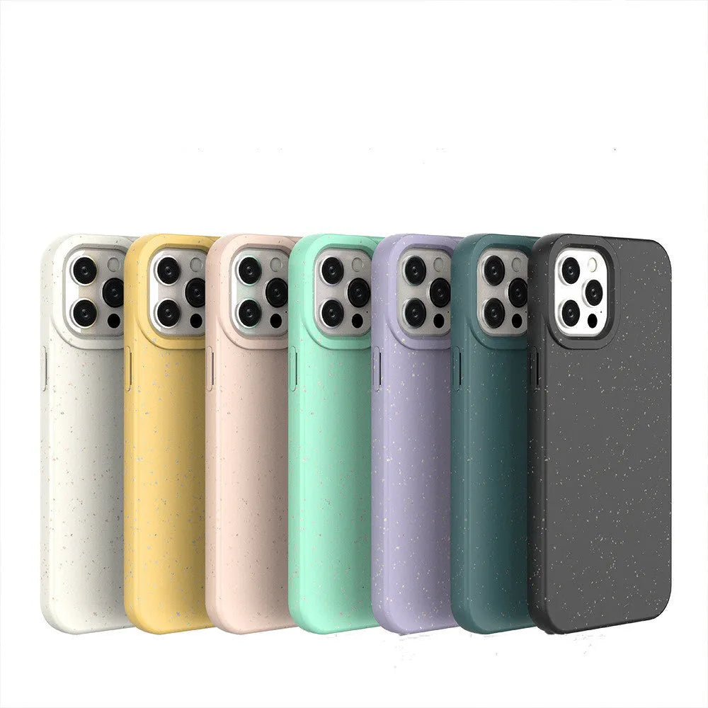 Fully degradable wheat straw fibre phone case for iPhone 14 Pro Max in multiple colour options