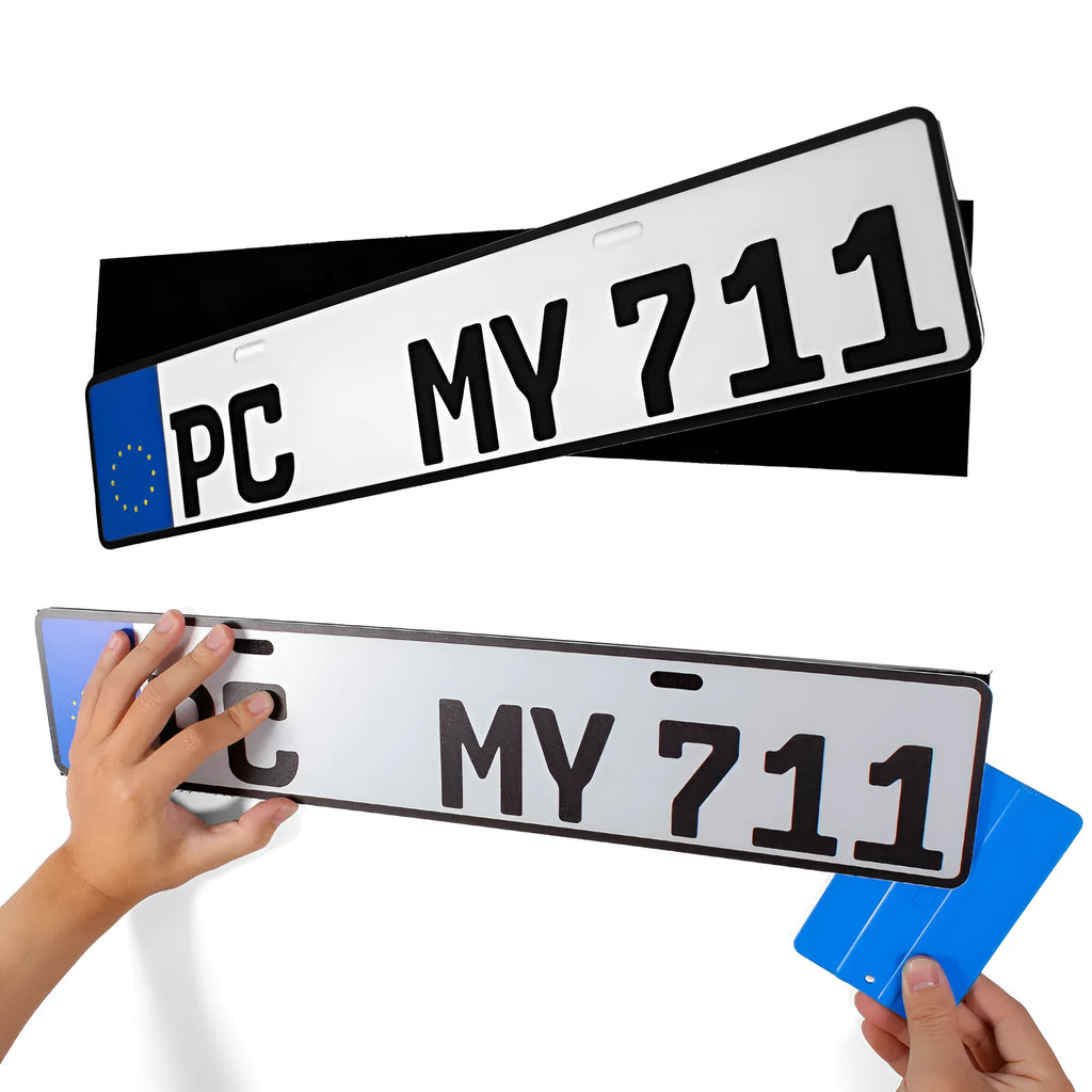 Self-adhesive license plate fixing tape 100x500mm for vehicle mounting
