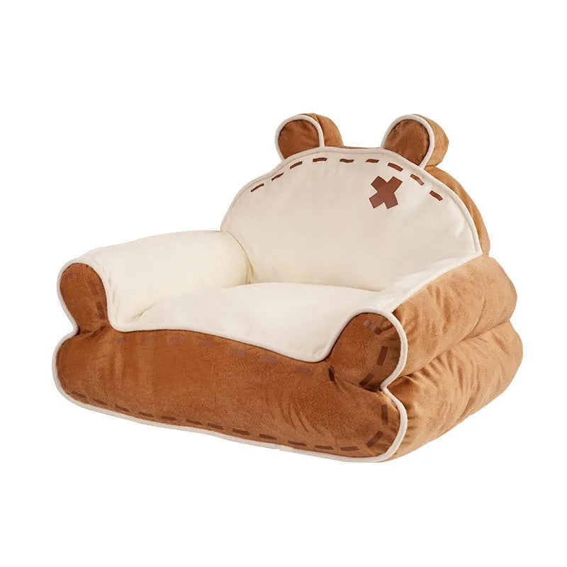 Lesser Panda Kennel bear sofa cat bed with PP cotton filling for warm keeping and cold proof