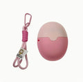 Removable silicone roller ball cream applicator with lanyard in blue, green, pink, or purple 111x86x50mm