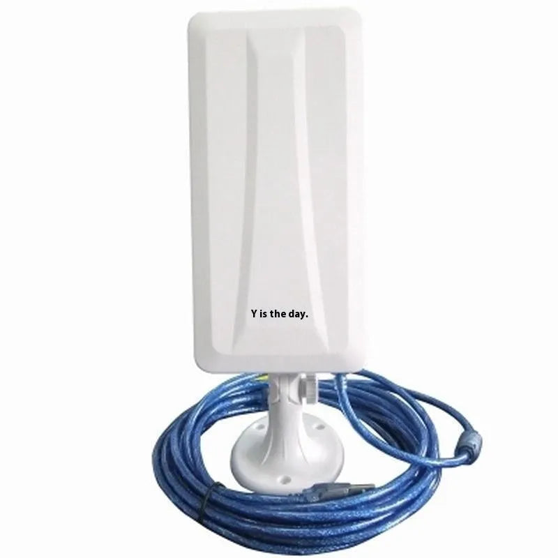 White plastic high power USB wireless network adapter for desktop computers