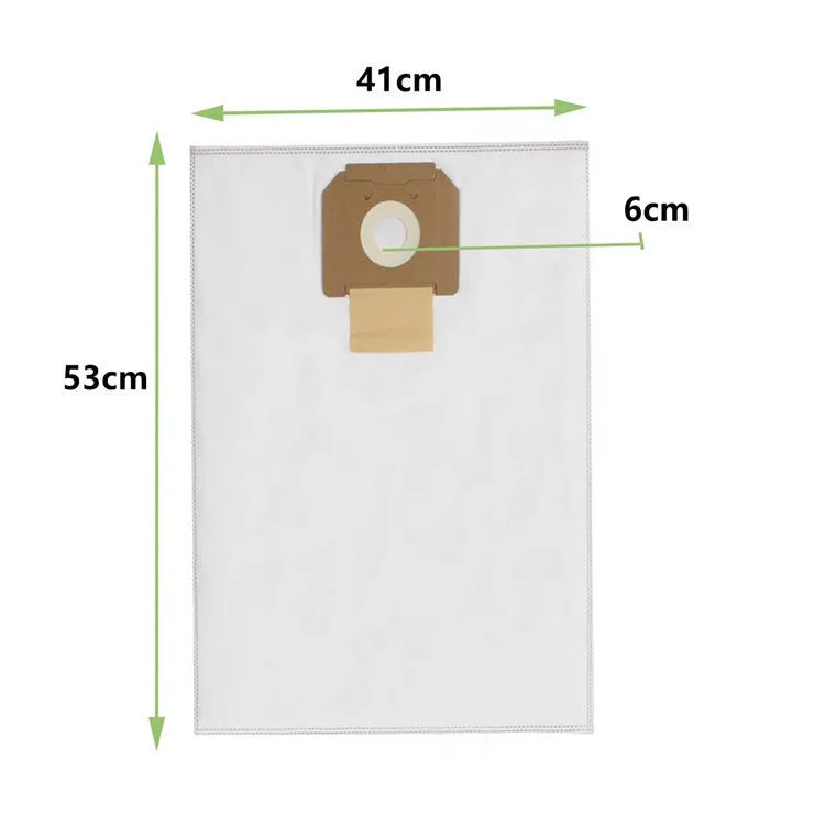 Transparent non-woven vacuum cleaner dust bag, 1pc or 10pcs set, for areas over 150 square metres