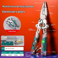 Thickened multi-functional electric pointed pliers wire stripper with rust prevention, 8.8 inch length