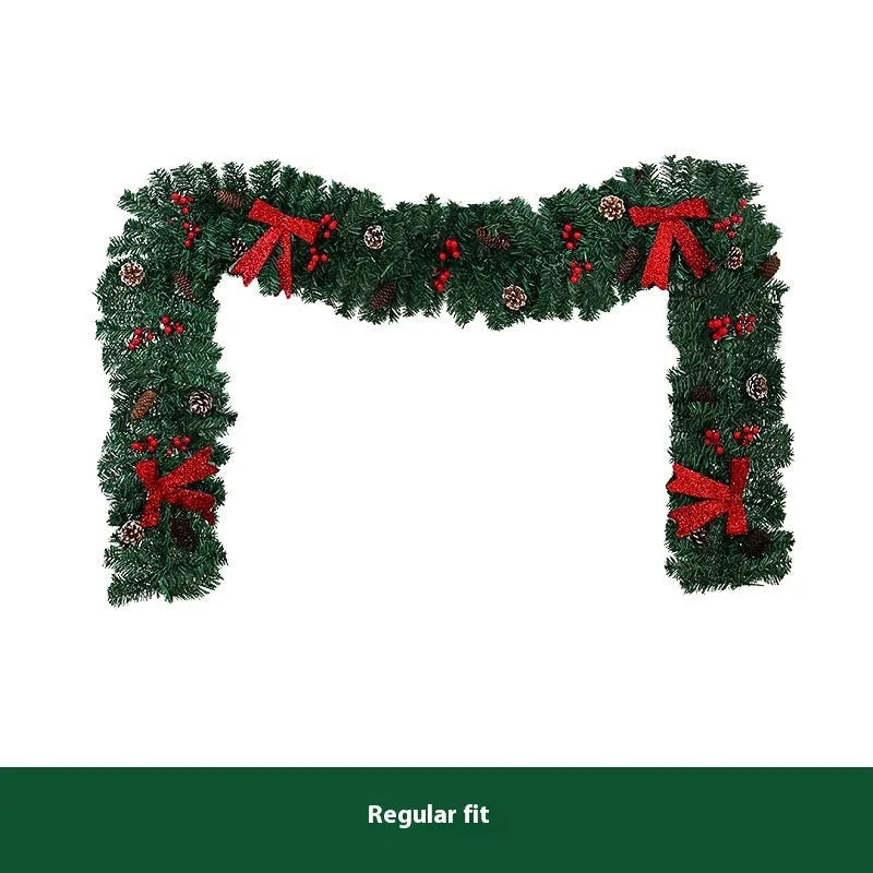 Christmas rattan pine cone bow decorative showcase with European style design and optional lighting